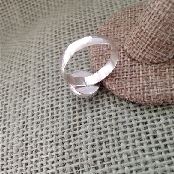 5Ct Rainbow Moonstone Ring Handmade - Picture 7 of 7